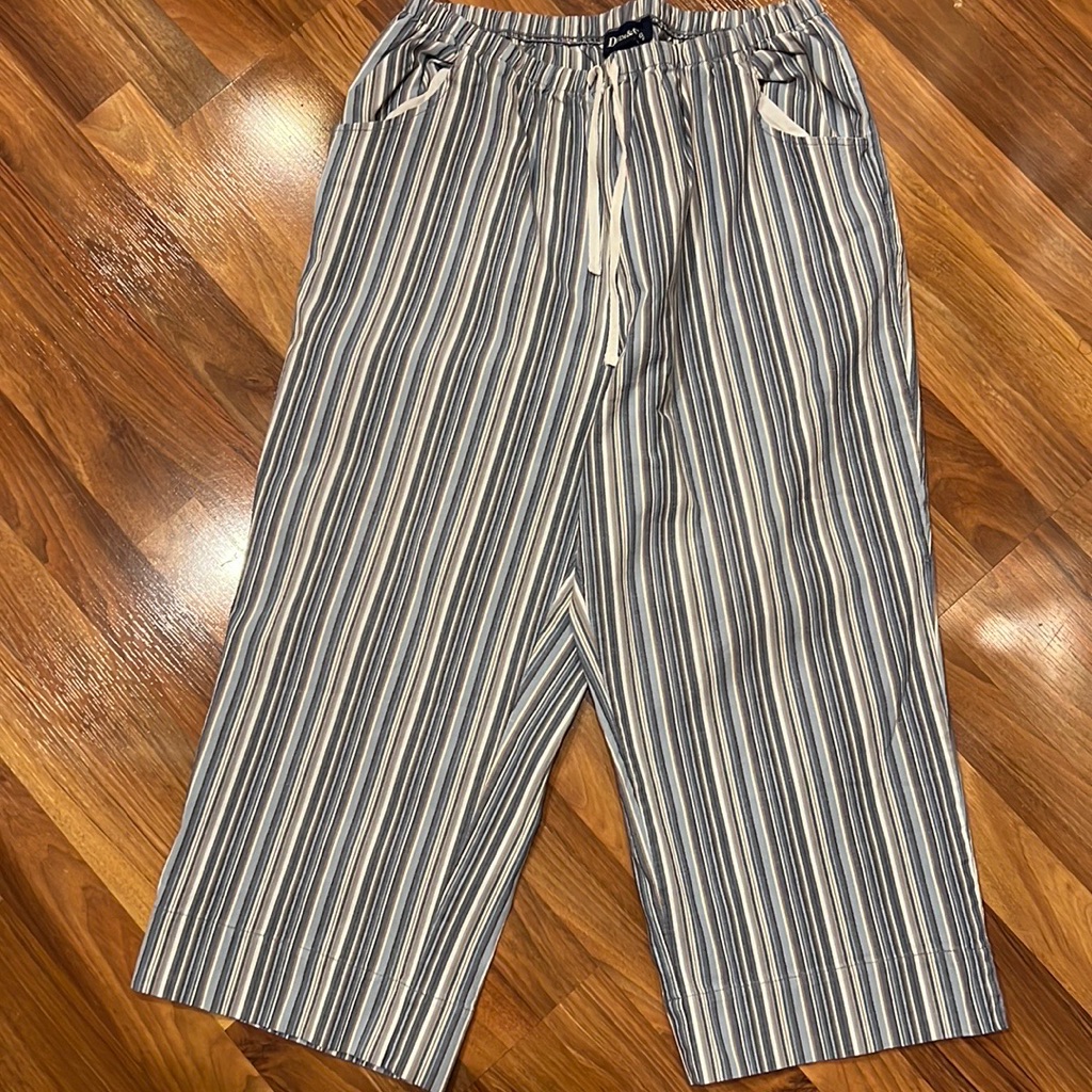 Denim  Company Qvc Brand Wide Leg Crop Pants